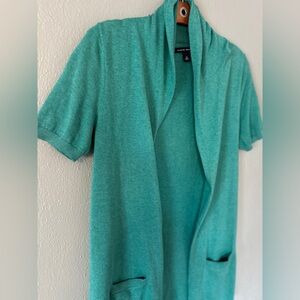 BANANA REPUBLIC Short-Sleeved Open Front Cardigan | women’s XS